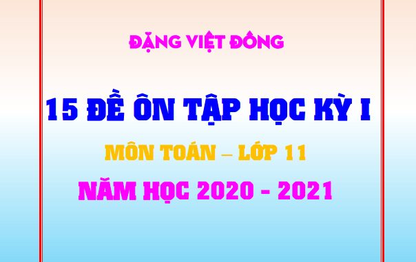 15 đề ôn tập học kỳ 1 Toán 11 năm học 2020 2021 Đặng Việt Đông