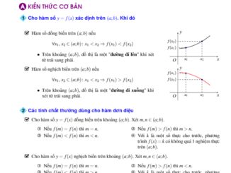 Bài giảng sự đồng biến và nghịch biến của hàm số Phùng Hoàng Em