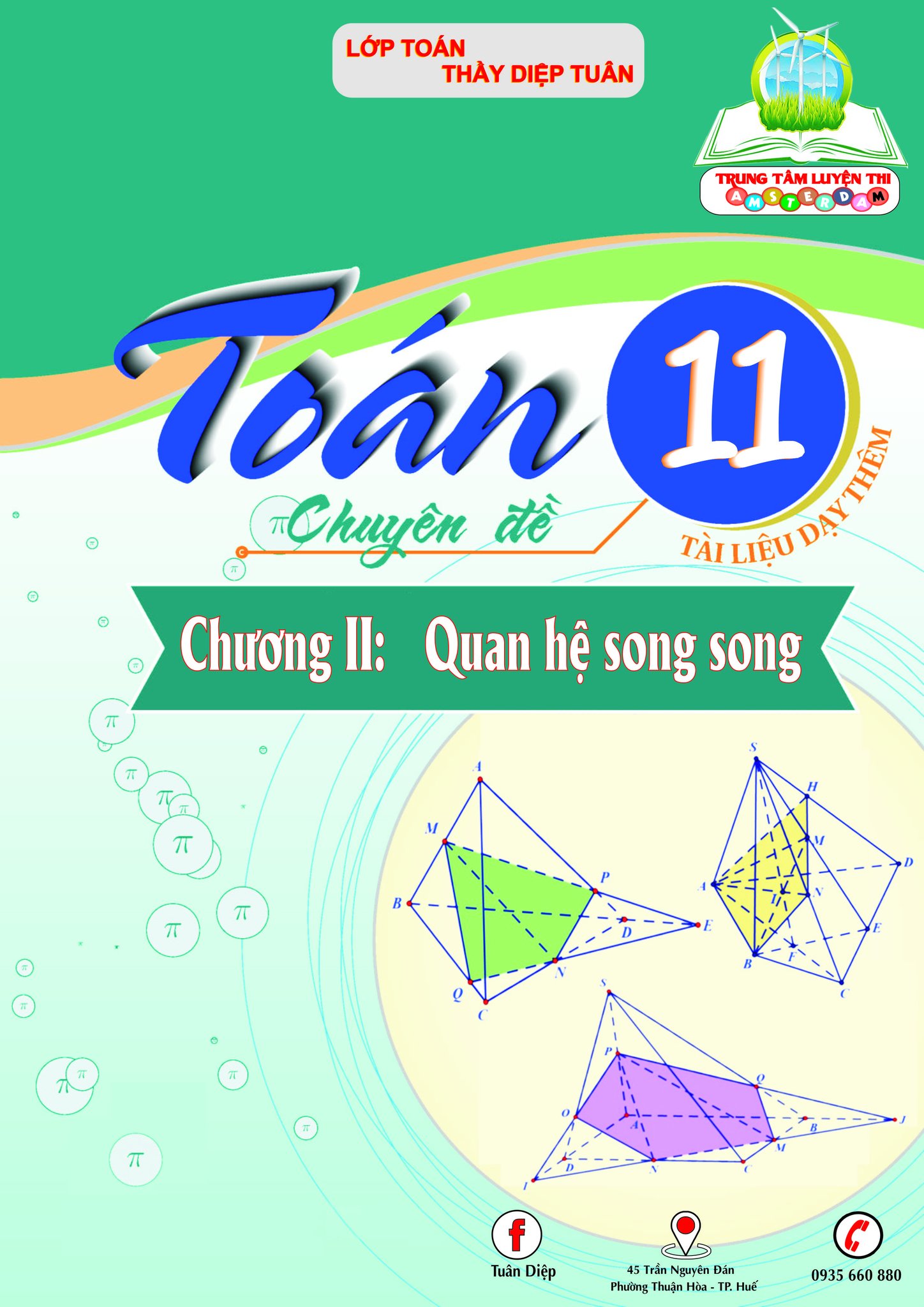 Bài tập đường thẳng và mặt phẳng trong không gian, quan hệ song song Diệp Tuân