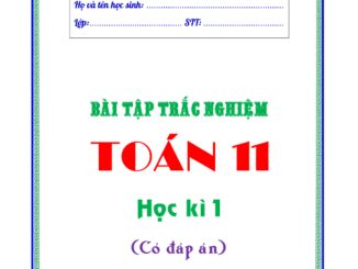 Bài tập trắc nghiệm Toán 11 học kỳ 1 có đáp án Trần Quốc Nghĩa