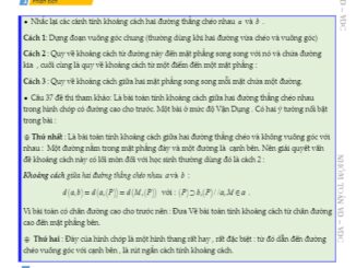 Bài toán góc và khoảng cách trong đề tham khảo THPTQG 2020 môn Toán