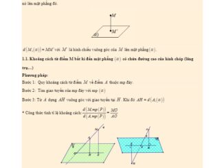 Bài toán khoảng cách giữa hai đường thẳng chéo nhau