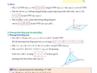 Bài toán phương trình mặt phẳng Diệp Tuân