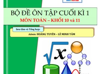 Bộ đề ôn tập cuối kì 1 môn Toán khối 10 và khối 11 năm học 2020 – 2021