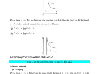Các dạng bài tập trắc nghiệm VDC đường tiệm cận của đồ thị hàm số