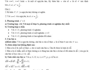 Các dạng bài tập VDC hàm số lũy thừa, hàm số mũ và hàm số lôgarit