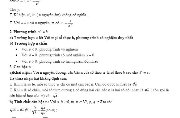 Các dạng bài tập VDC hàm số lũy thừa, hàm số mũ và hàm số lôgarit