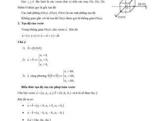 Các dạng bài tập VDC hệ tọa độ trong không gian