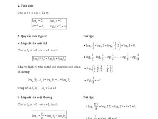 Các dạng bài tập VDC lôgarit