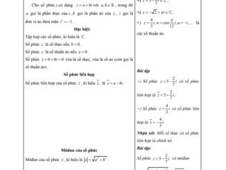 Các dạng bài tập VDC số phức