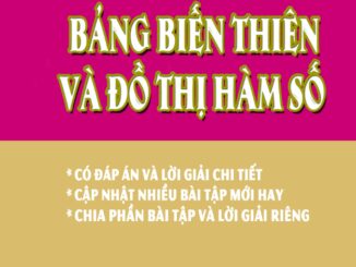 Chuyên đề bảng biến thiên và đồ thị hàm số Đặng Việt Đông