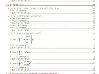 Chuyên đề nguyên hàm, tích phân và ứng dụng Nguyễn Trọng
