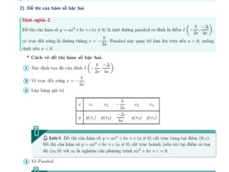 Chuyên đề phương trình và bất phương trình bậc hai