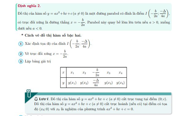 Chuyên đề phương trình và bất phương trình bậc hai
