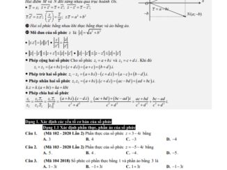 Chuyên đề số phức ôn thi THPT 2021 Nguyễn Bảo Vương