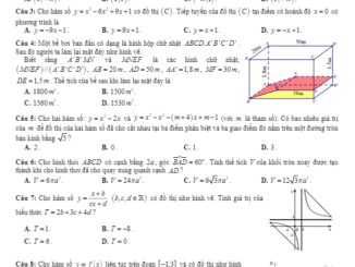 Đề chọn học sinh giỏi Toán 12 THPT năm 2019 2020 sở GD&ĐT Thái Bình