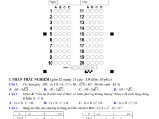 Đề cuối học kì 1 Toán 10 năm 2023 2024 trường THPT Ngô Quyền BR VT
