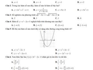 Đề cuối kì 1 Toán 10 năm 2023 2024 trường THPT Bến Tắm Hải Dương