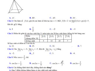 Đề cuối kì 1 Toán 11 năm 2023 2024 trường THPT Phú Riềng Bình Phước