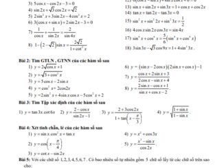 Đề cương ôn tập HK1 Toán 11 năm 2019 2020 trường THPT Phan Đình Phùng Hà Nội