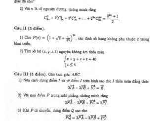 Đề ĐGCB học kỳ 1 Toán 10 năm 2020 2021 trường THPT chuyên KHTN Hà Nội