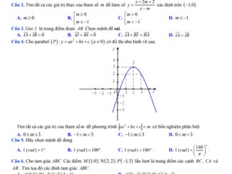 Đề giữa kỳ 1 Toán 10 chuyên năm 2020 2021 trường chuyên Thoại Ngọc Hầu An Giang
