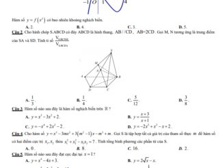 Đề giữa kỳ 1 Toán 12 CB năm 2020 2021 trường chuyên Thoại Ngọc Hầu An Giang