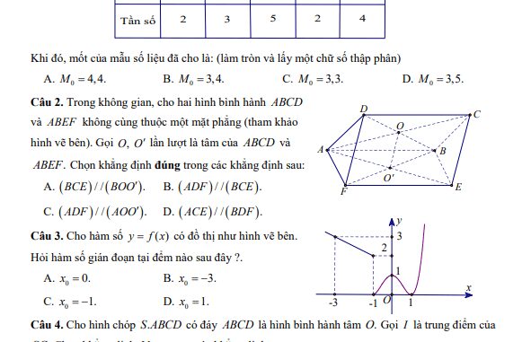 Đề học kỳ 1 Toán 11 năm 2023 2024 trường THPT Bảo Lộc Lâm Đồng