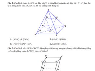 Đề học kỳ 1 Toán 11 năm 2023 2024 trường THPT Trần Hưng Đạo Ninh Bình