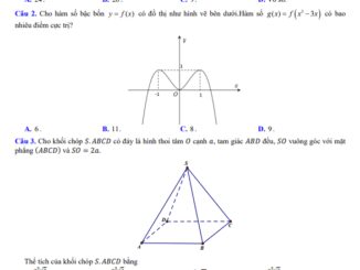 Đề học kỳ 1 Toán 12 năm 2023 2024 trường THPT Trần Kỳ Phong Quảng Ngãi