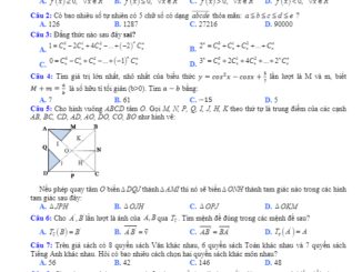 Đề khảo sát giữa kỳ 1 Toán 11 năm 2019 2020 trường Tiên Du 1 Bắc Ninh