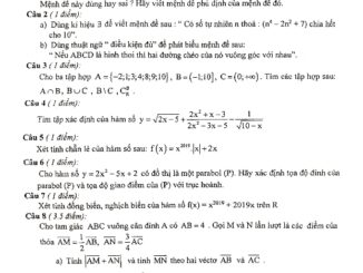 Đề kiểm tra giữa HK1 Toán 10 năm 2019 2020 trường Nguyễn Công Trứ TP HCM