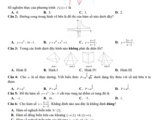 Đề kiểm tra giữa học kì 1 Toán 12 năm 2020 2021 trường THPT Hồng Quang Hải Dương