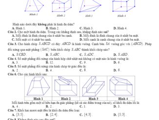 Đề kiểm tra Hình học 12 chương 1 năm 2019 2020 trường Nguyễn Bỉnh Khiêm Gia Lai