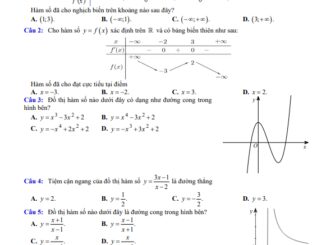 Đề kiểm tra học kỳ 1 Toán 12 năm 2020 2021 sở GD&ĐT Quảng Nam