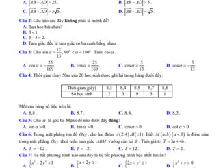 Đề KSCL Toán 10 thi TN THPT 2024 lần 1 trường THPT Ba Đình Thanh Hóa