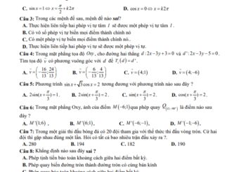 Đề thi giữa HK1 Toán 11 năm 2020 2021 trường THPT Lý Tự Trọng Quảng Nam