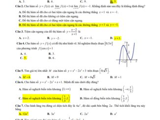 Đề thi giữa HK1 Toán 12 năm 2020 2021 trường THPT Thái Phiên Quảng Nam