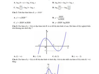 Đề thi HK1 Toán 12 năm 2020 2021 trường THPT Nguyễn Công Trứ TP HCM
