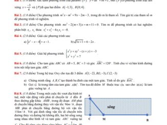 Đề thi học kì 1 Toán 10 năm 2019 2020 trường THPT Nguyễn Du TP HCM