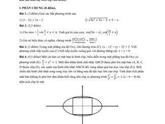 Đề thi học kì 2 Toán 10 năm 2019 2020 trường chuyên Trần Đại Nghĩa TP HCM