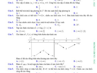 Đề thi học kỳ 2 Toán 12 năm 2019 2020 trường THPT chuyên Hà Nội Amsterdam