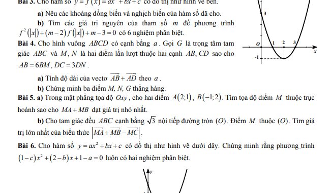 Đề thi HSG cấp trường Toán 10 năm 2020 2021 trường Cẩm Xuyên Hà Tĩnh