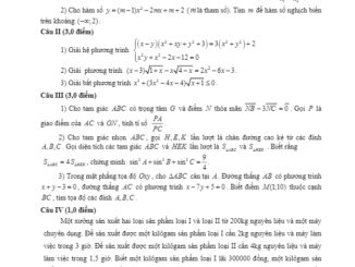 Đề thi HSG tỉnh Toán 10 THPT năm 2018 2019 sở GD&ĐT Hải Dương