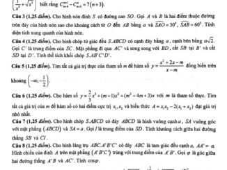 Đề thi HSG Toán 12 cấp tỉnh năm 2020 2021 sở GD&ĐT Bà Rịa Vũng Tàu
