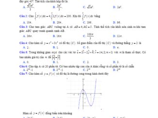 Đề thi KSCL lần 4 Toán 12 năm 2018 2019 trường Yên Khánh A Ninh Bình