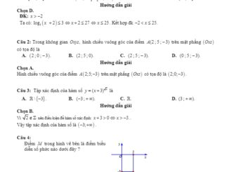 Đề thi thử tốt nghiệp THPT 2020 môn Toán trường THPT Pleiku Gia Lai