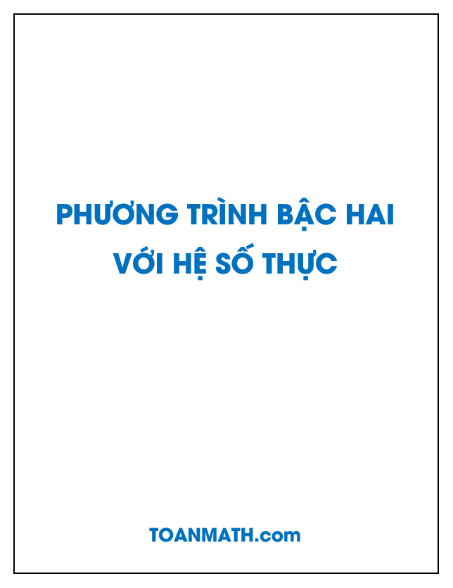 Giải bài tập SGK Giải tích 12 cơ bản: Phương trình bậc hai với hệ số thực