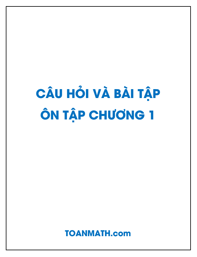 Giải bài tập SGK Giải tích 12 nâng cao: Câu hỏi và bài tập ôn tập chương 1