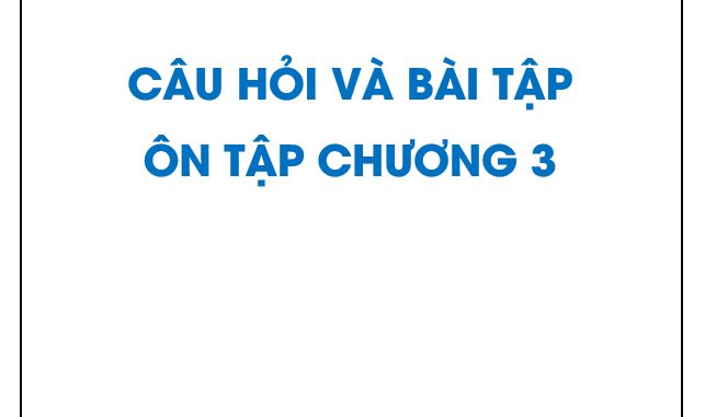 Giải bài tập SGK Giải tích 12 nâng cao: Câu hỏi và bài tập ôn tập chương 3